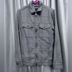 H&M Men’s plaid houndstooth jacket reg fit coup standard